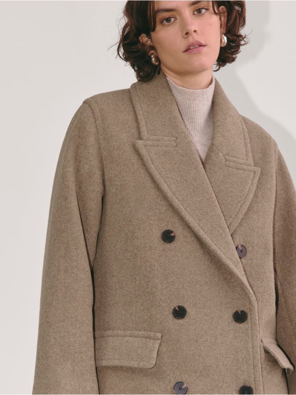 NWT Everlane The Double-Breasted Coat in Wool - Picture 4 of 16